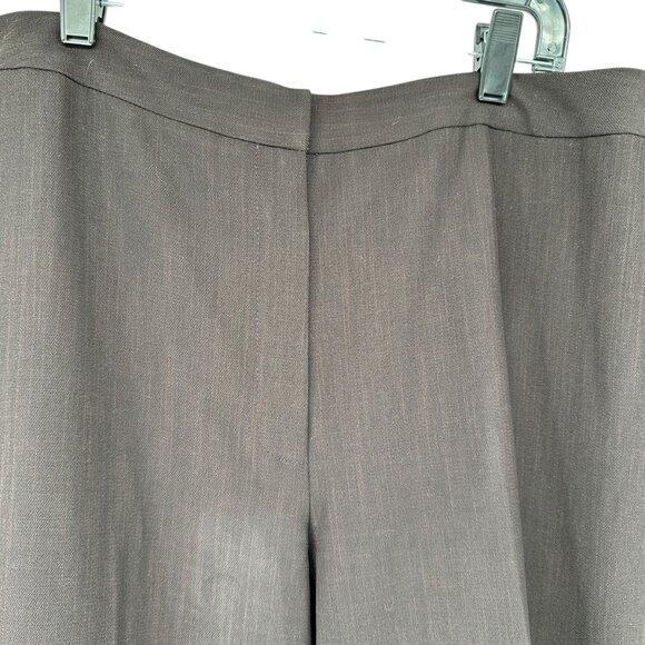 Dressbarn Brown Wide Leg Womens Slacks Size 10 Polyester Business Casual - Picture 7 of 13